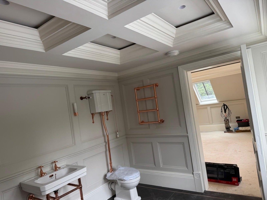 Private home interior freshly decorated by T & D Decorators